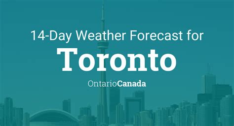 toronto 14 day weather forecast